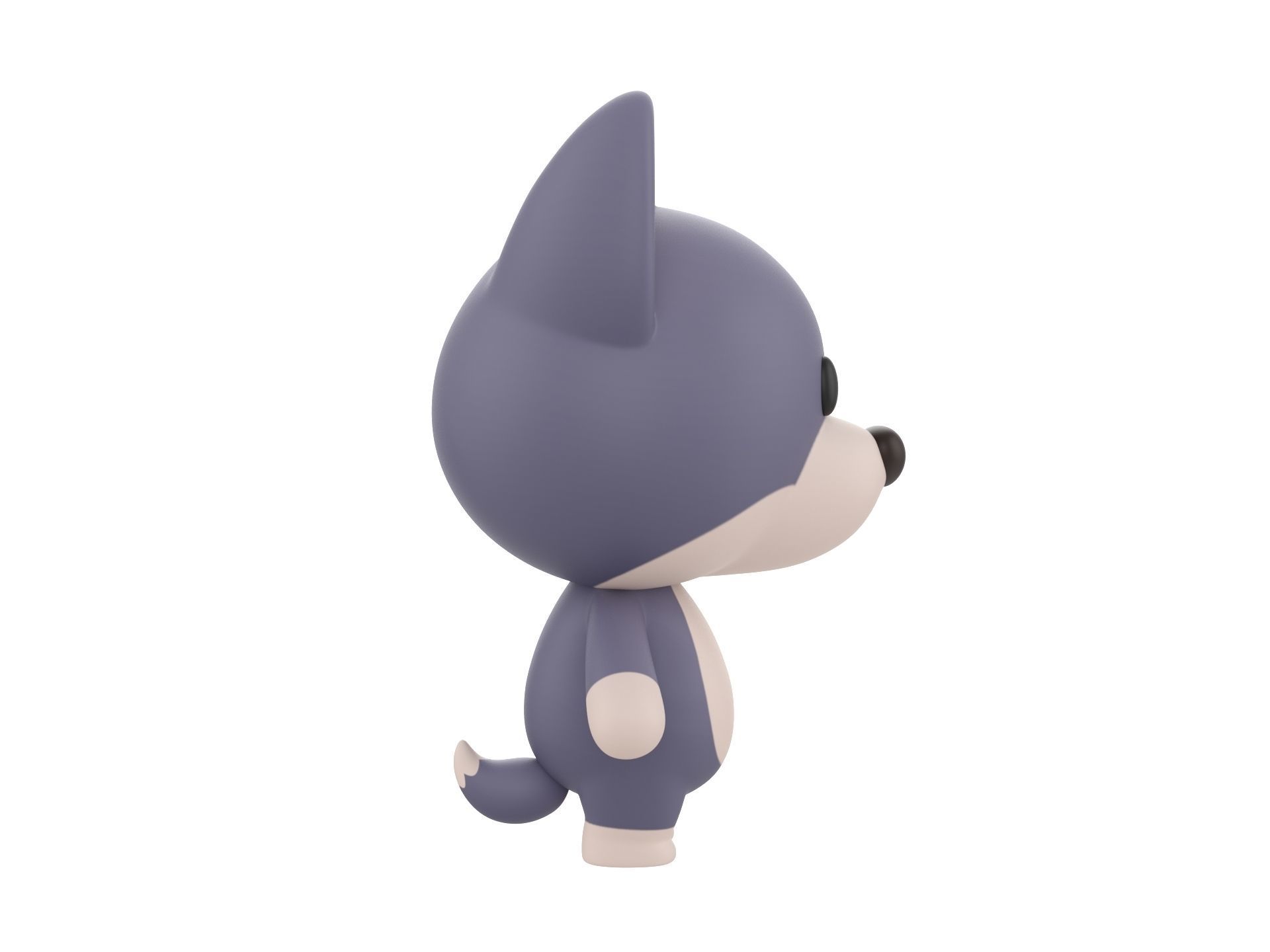 Character023 Wolf 3D model_3