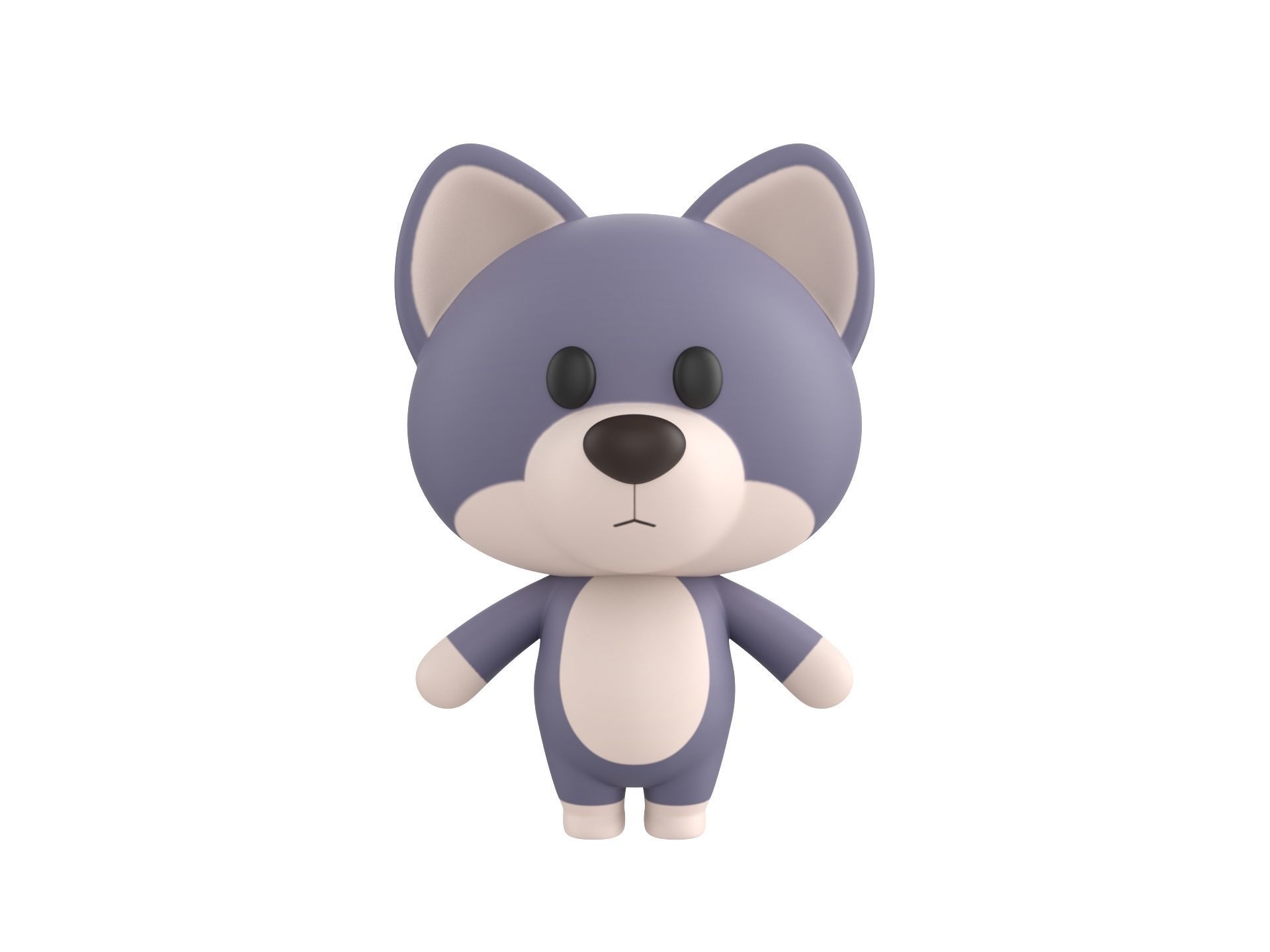 Character023 Wolf 3D model_1