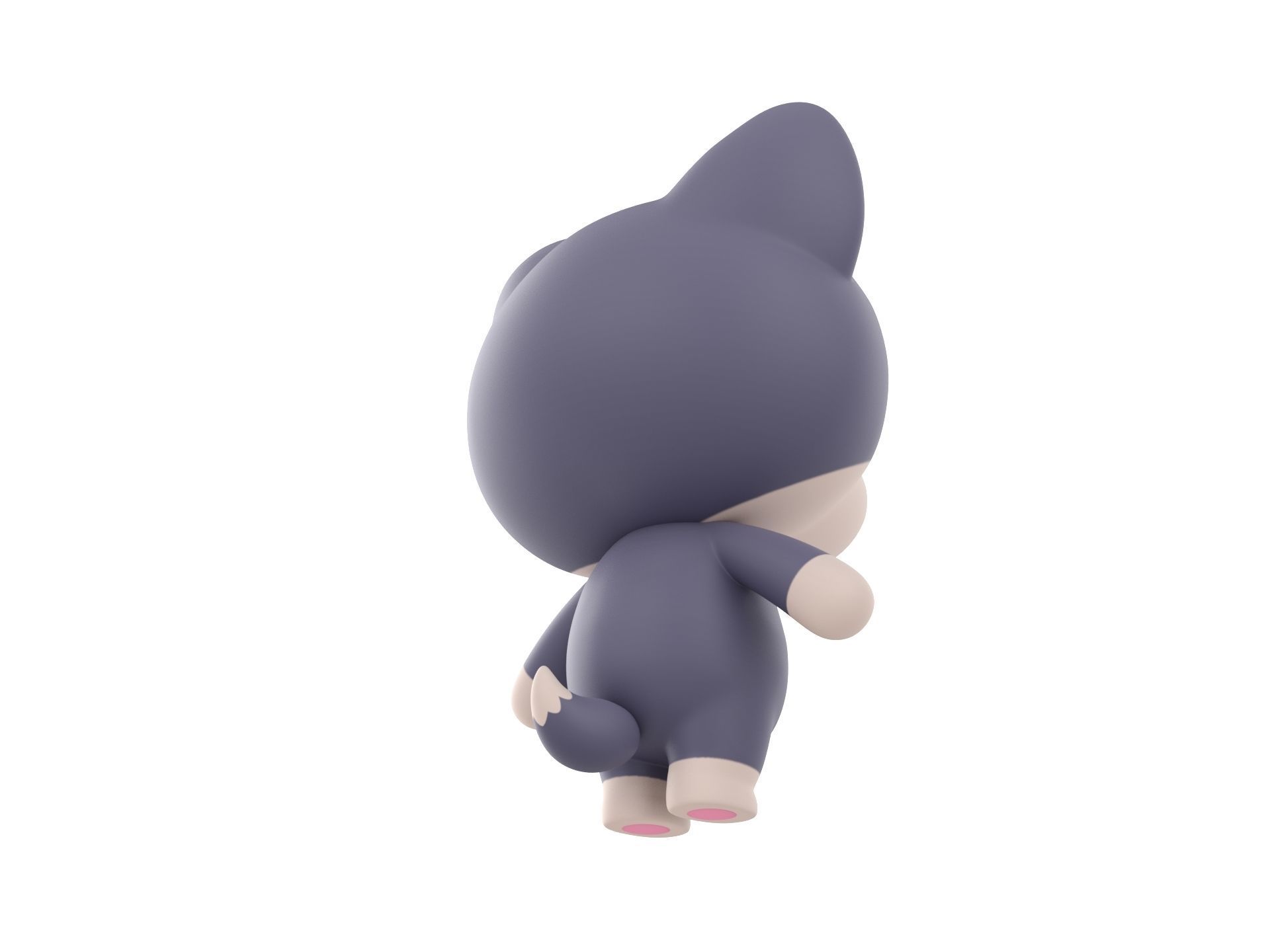 Character023 Wolf 3D model_4