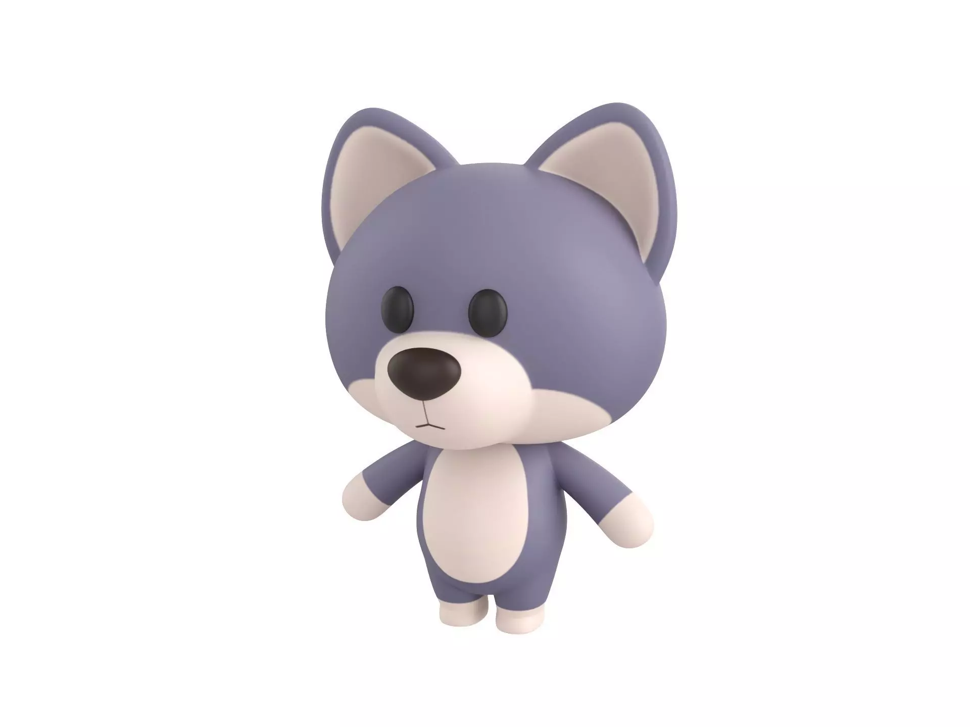 Character023 Wolf 3D model_0