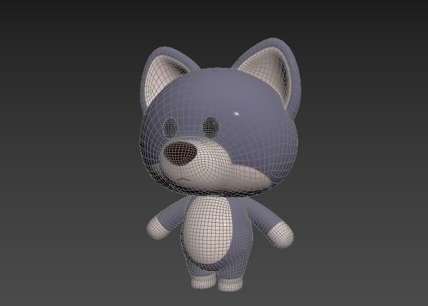 Character023 Wolf 3D model_11