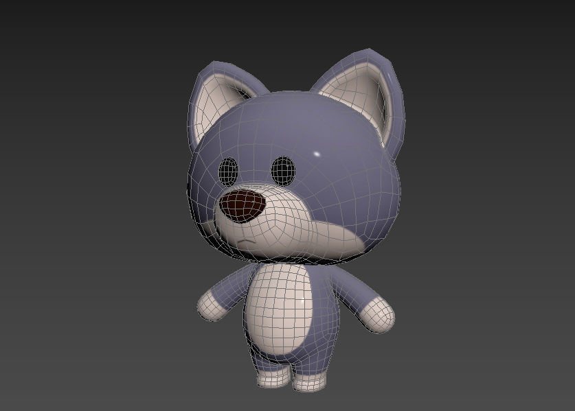 Character023 Wolf 3D model_10