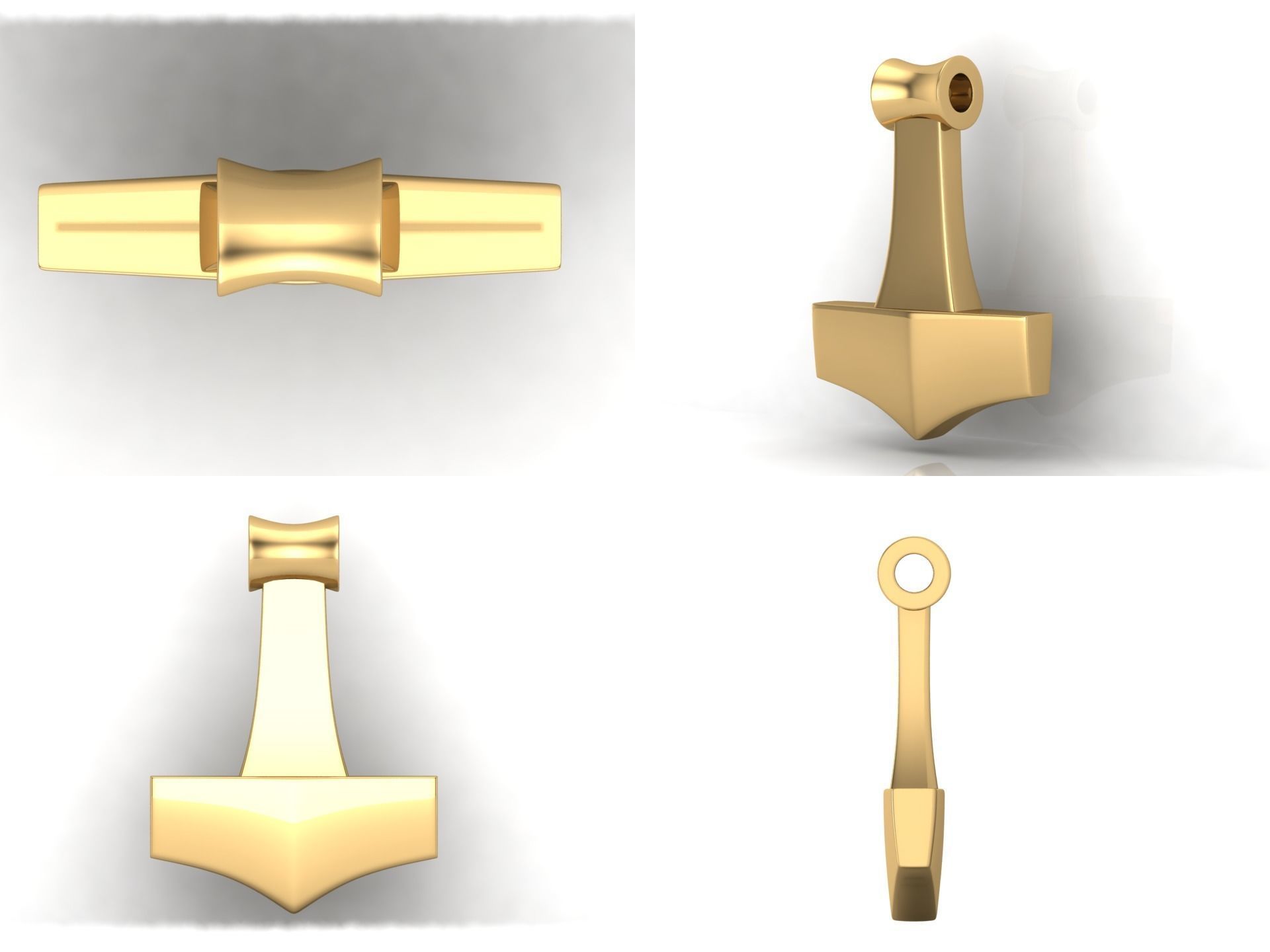 Pendant ak6 3D print model_3