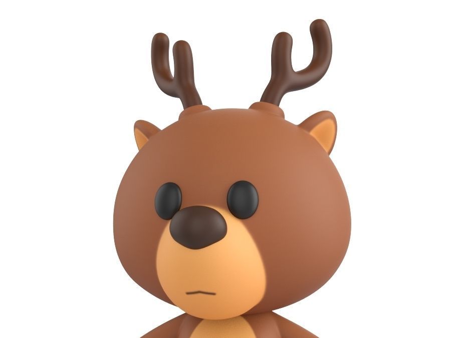 Character024 Deer 3D model_7