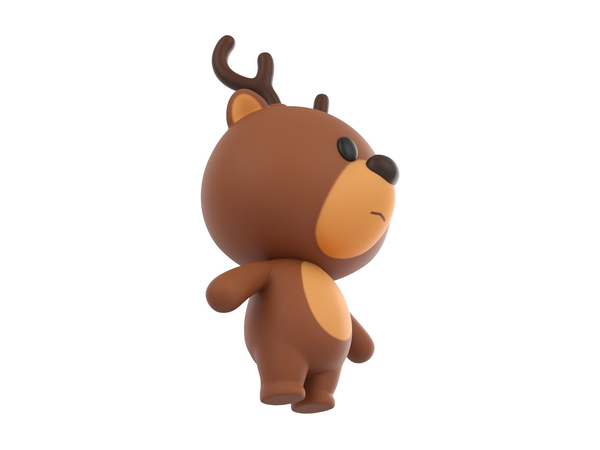 Character024 Deer 3D model_2