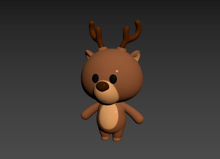 Character024 Deer 3D model_9