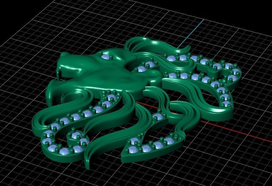 Pendant ak10 3D print model_7