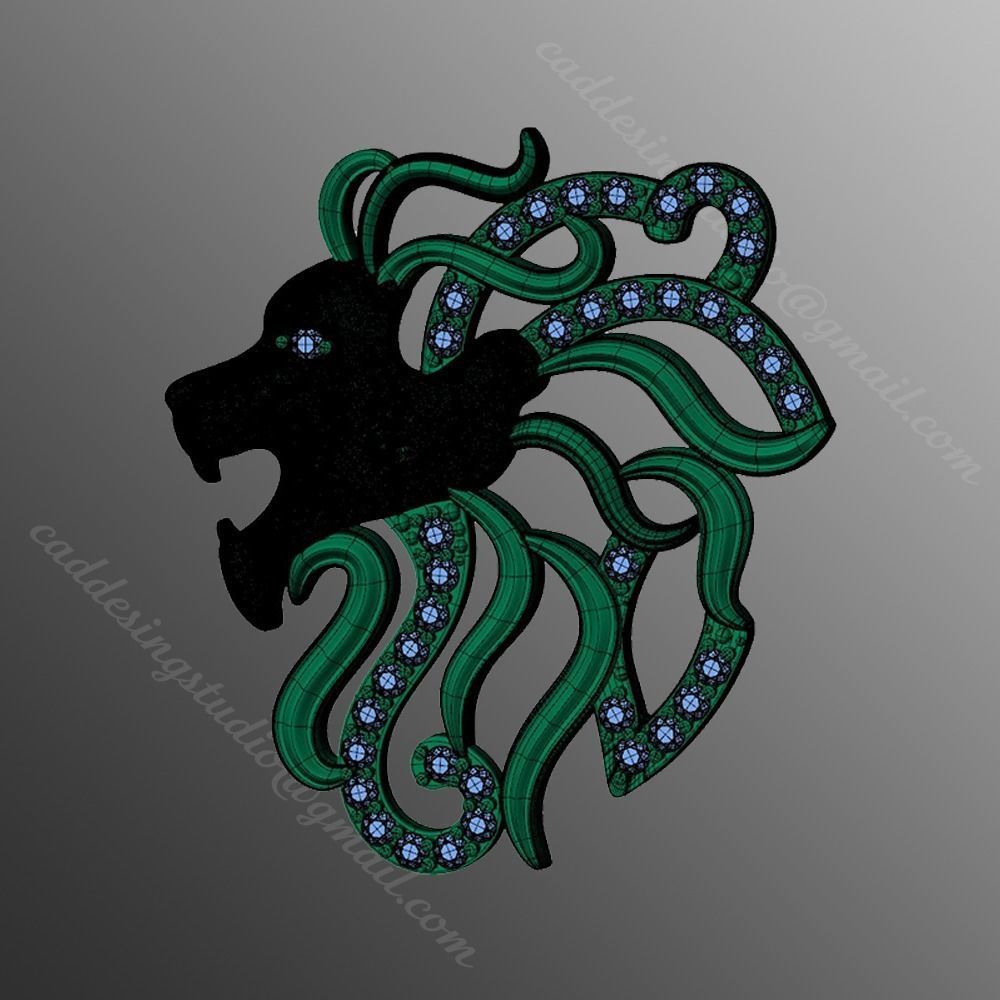 Pendant ak10 3D print model_2