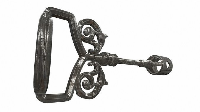 Ornamental key 1 3D model