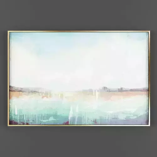 Art101 abstract painting in gold frame