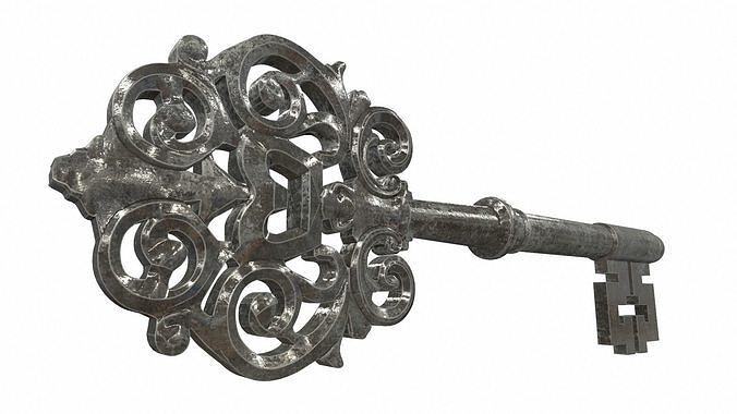 Ornamental key 3 3D model