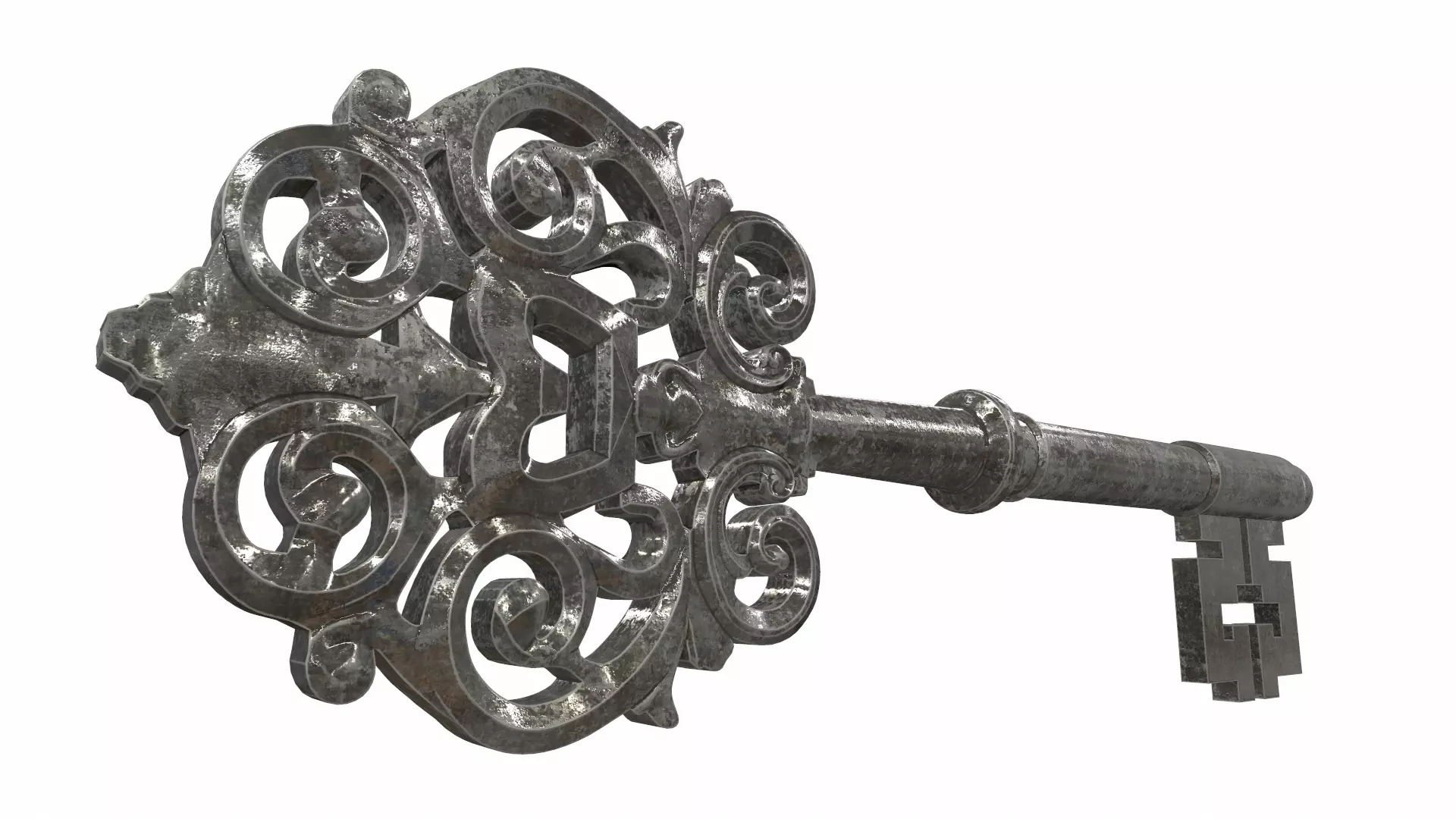 Ornamental key 3 3D model_0