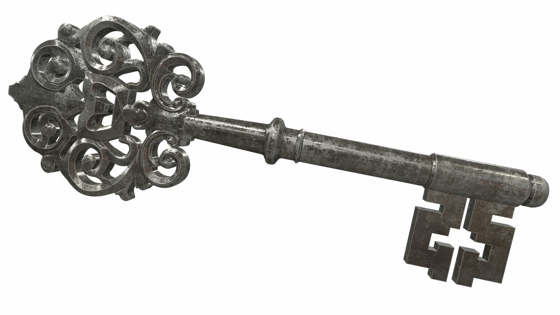 Ornamental key 3 3D model_7