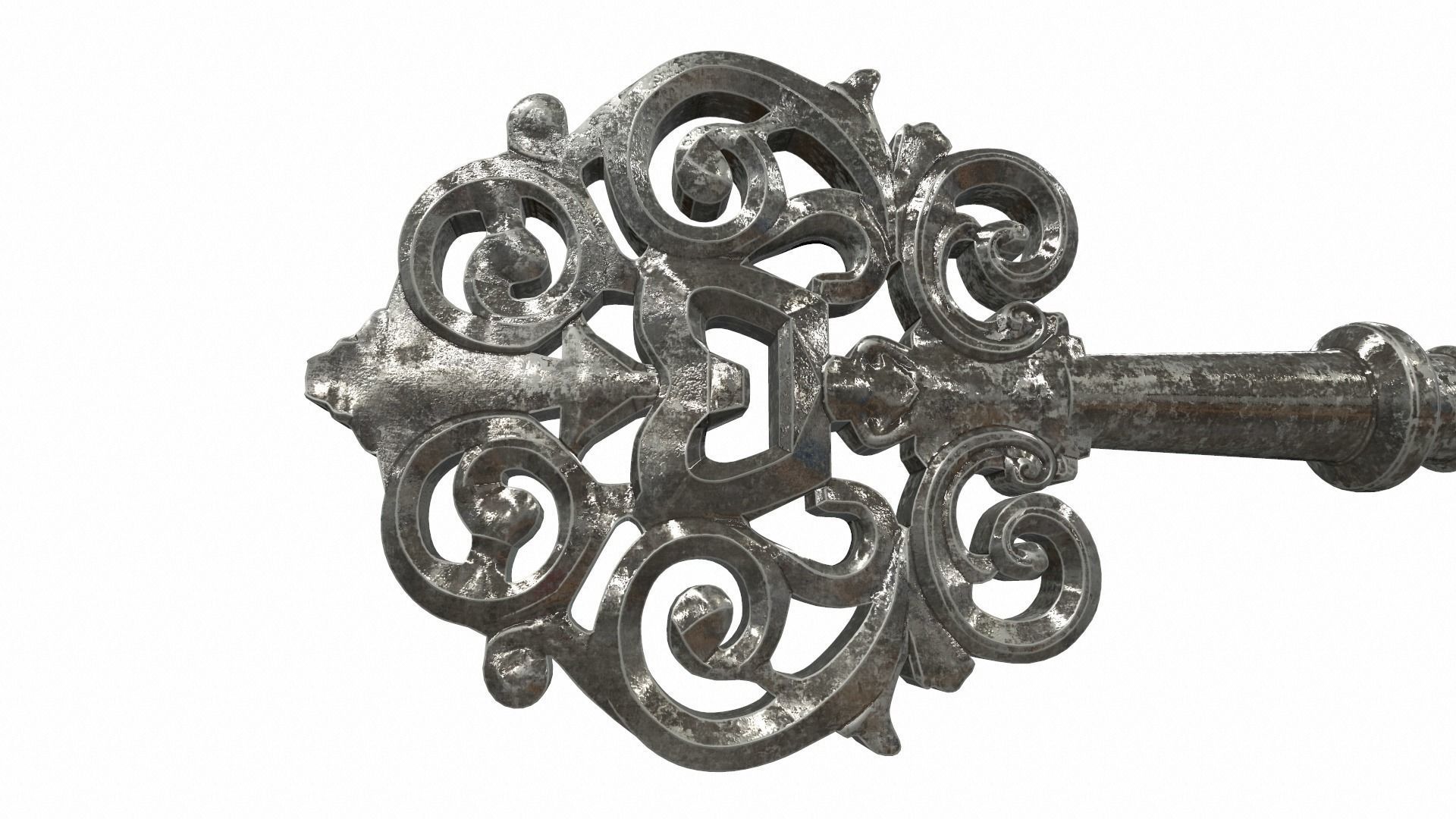 Ornamental key 3 3D model_2
