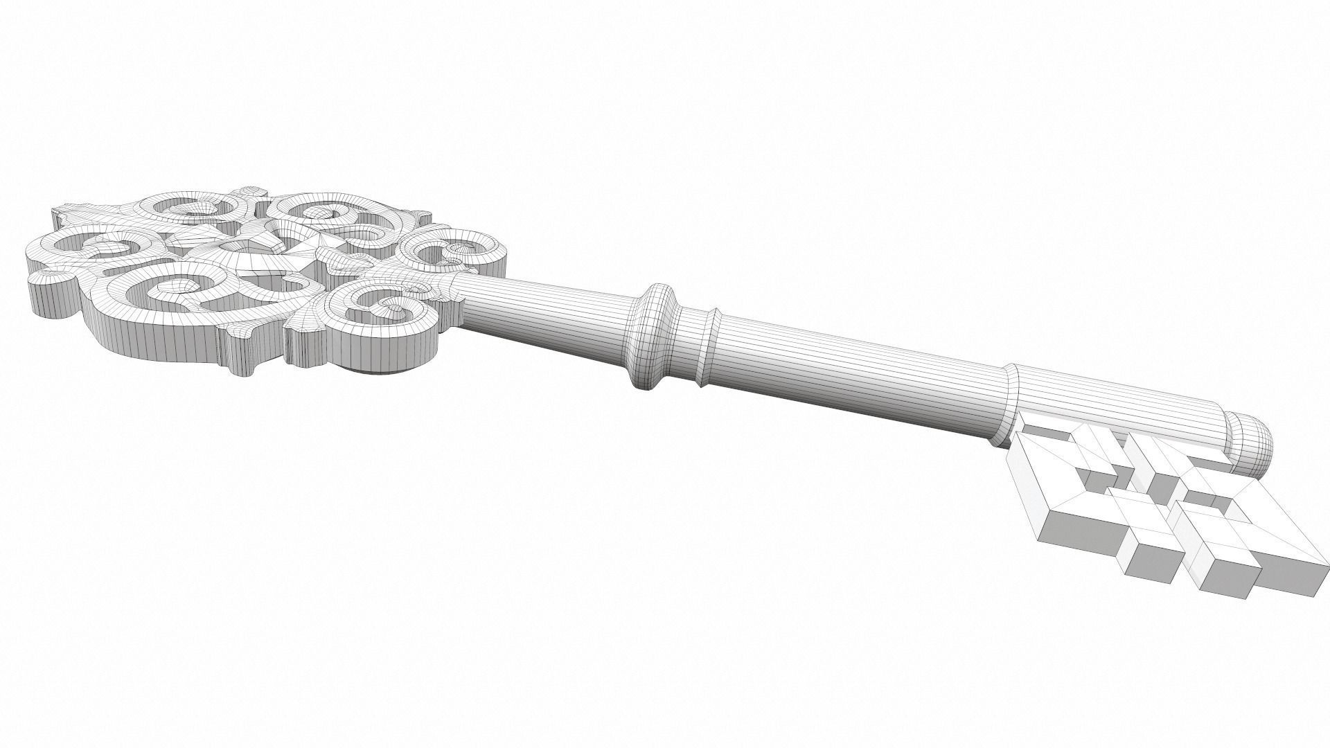 Ornamental key 3 3D model_9