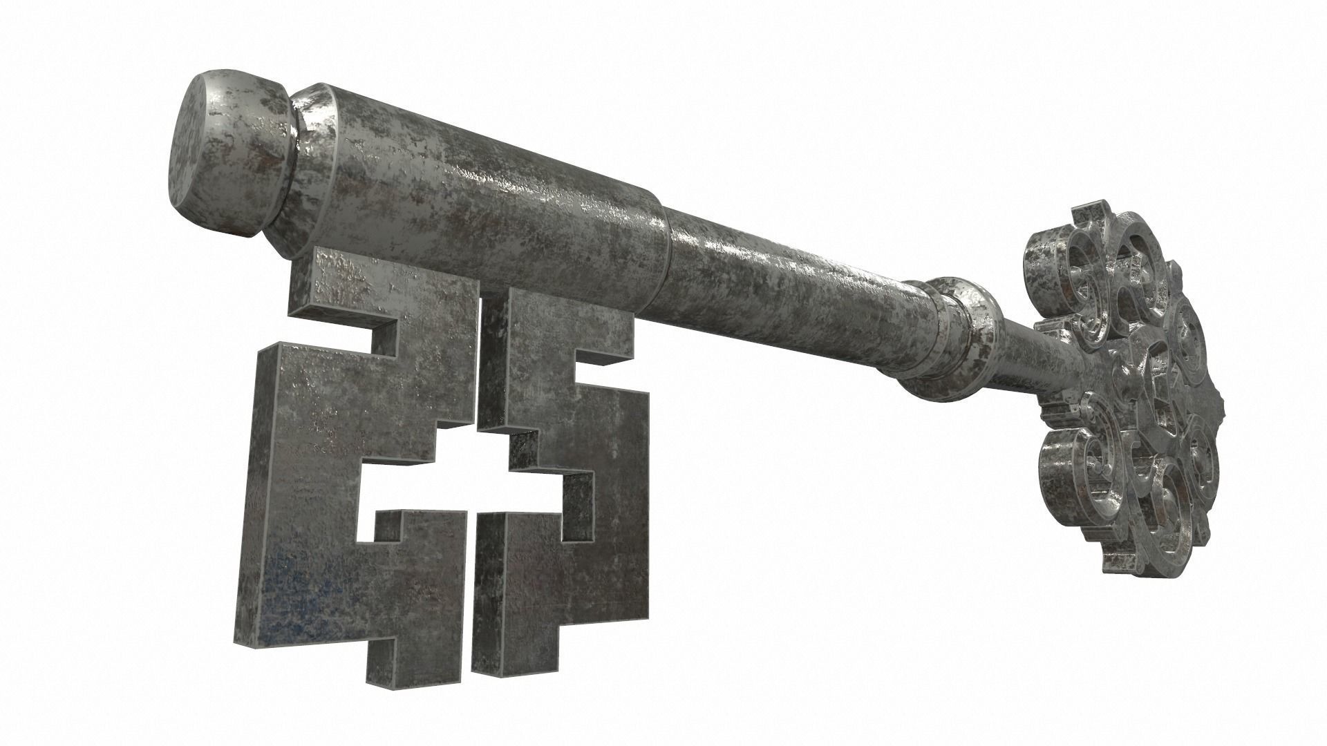 Ornamental key 3 3D model_1