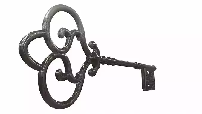 Ornamental key 4 3D model
