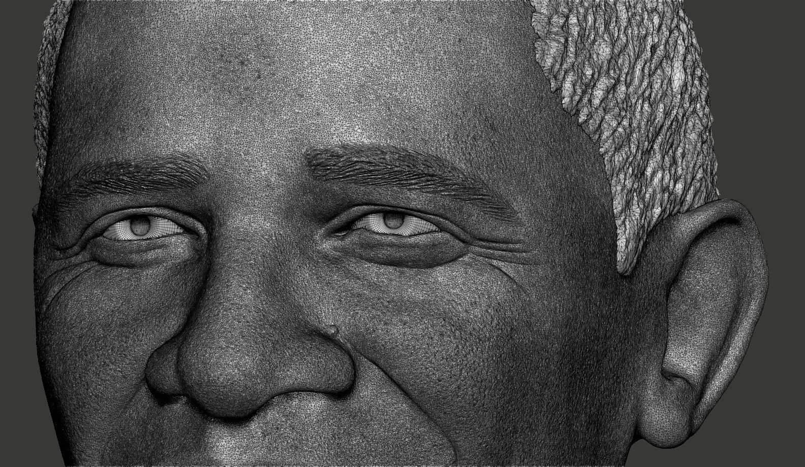 Barack Obama Head  3D print model_7