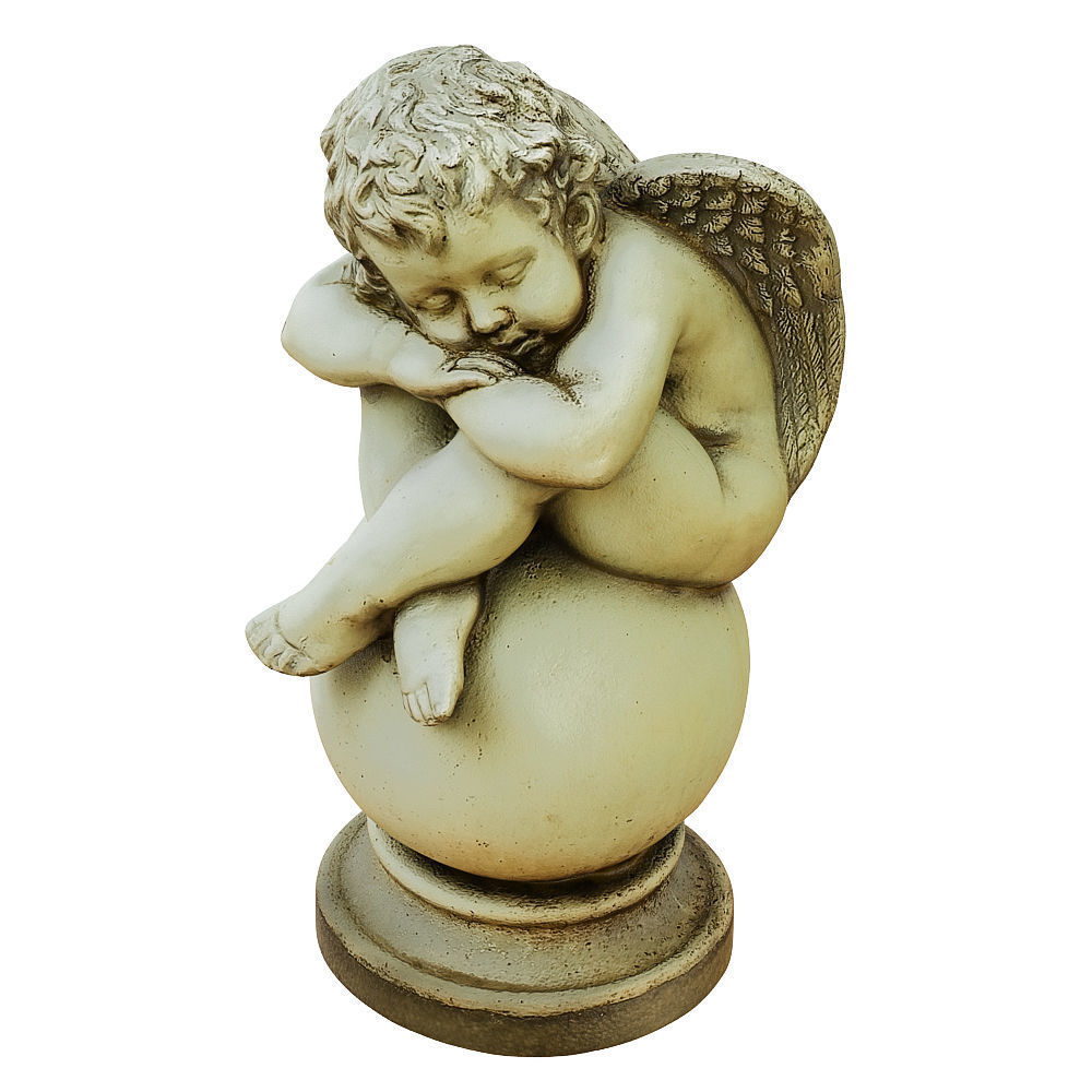 Sculpture Angel Boy 3D model_2