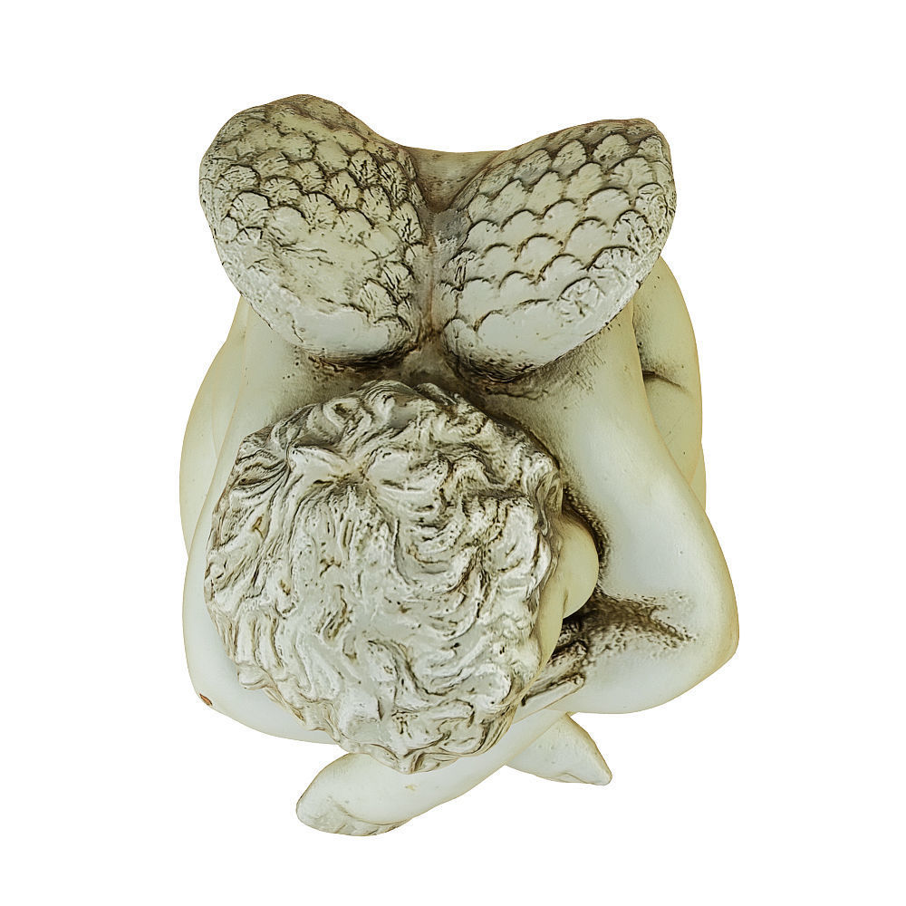 Sculpture Angel Boy 3D model_4