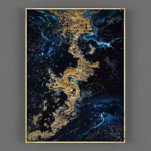 Art112 gold abstract painting