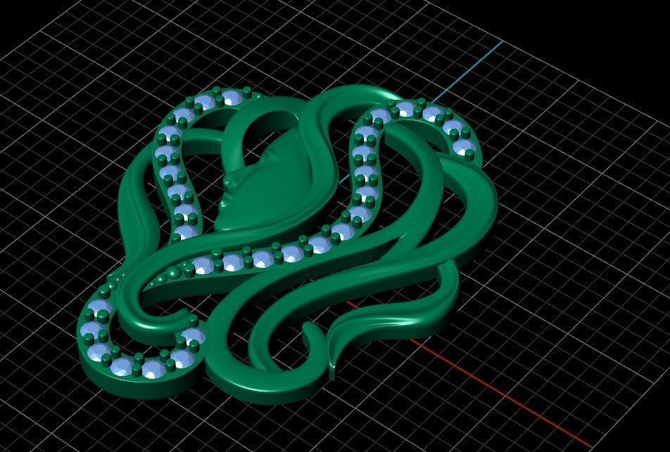 Pendant ak12 3D print model_8