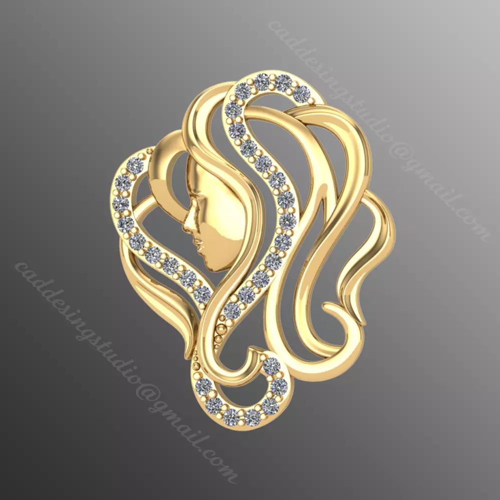 Pendant ak12 3D print model_0