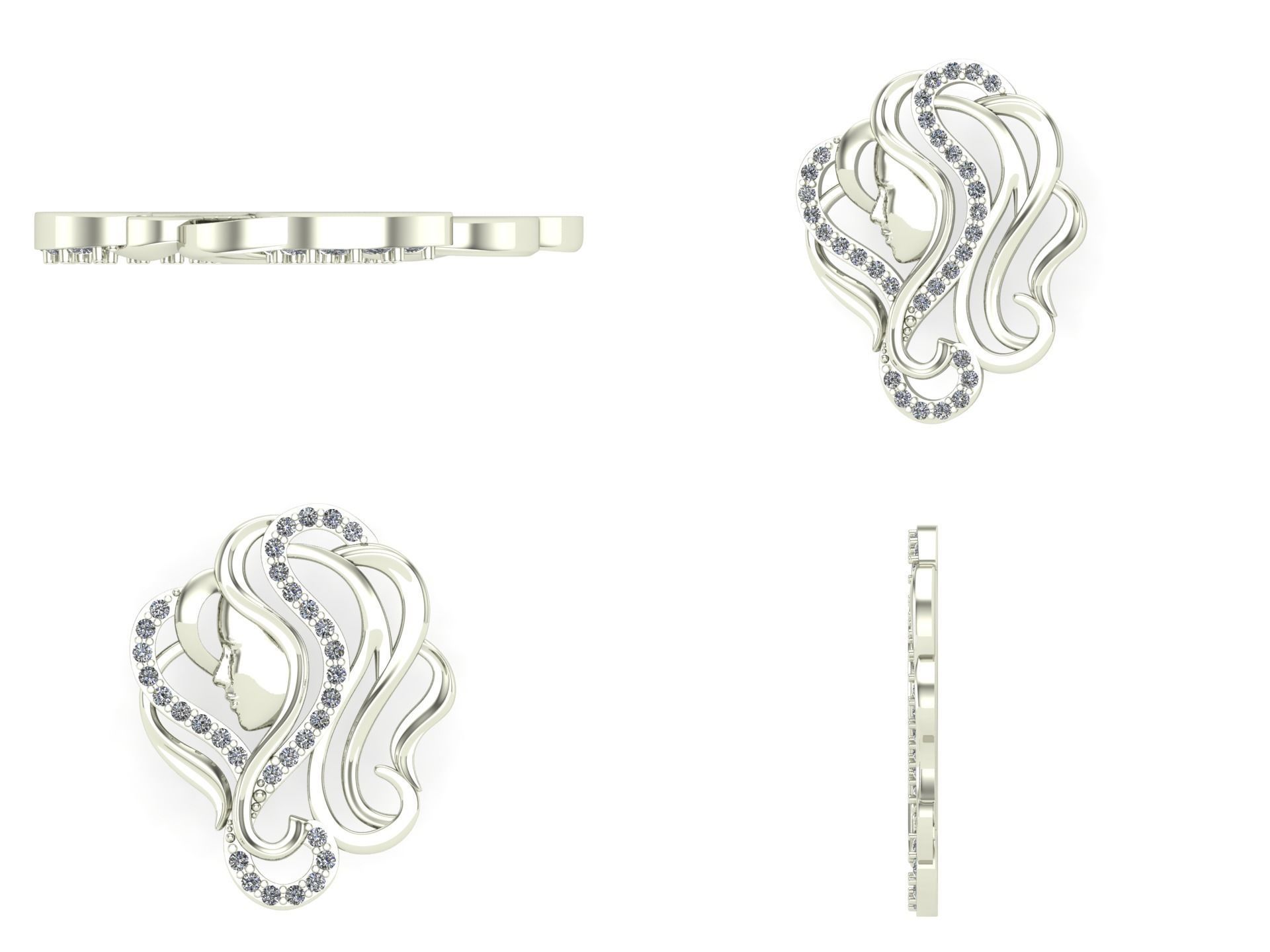 Pendant ak12 3D print model_5