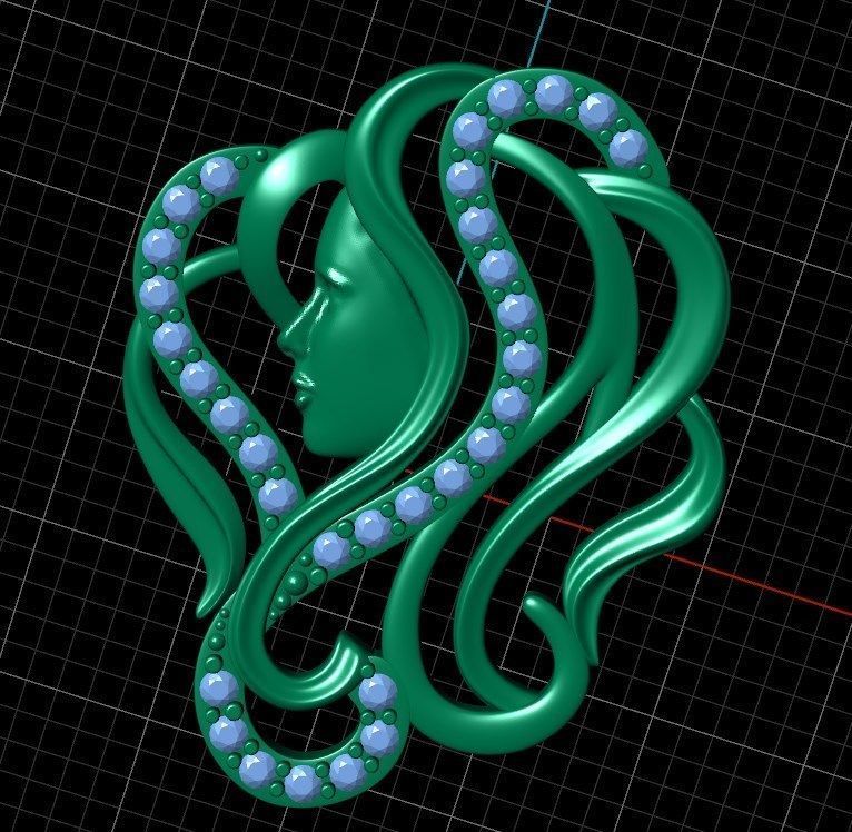 Pendant ak12 3D print model_7