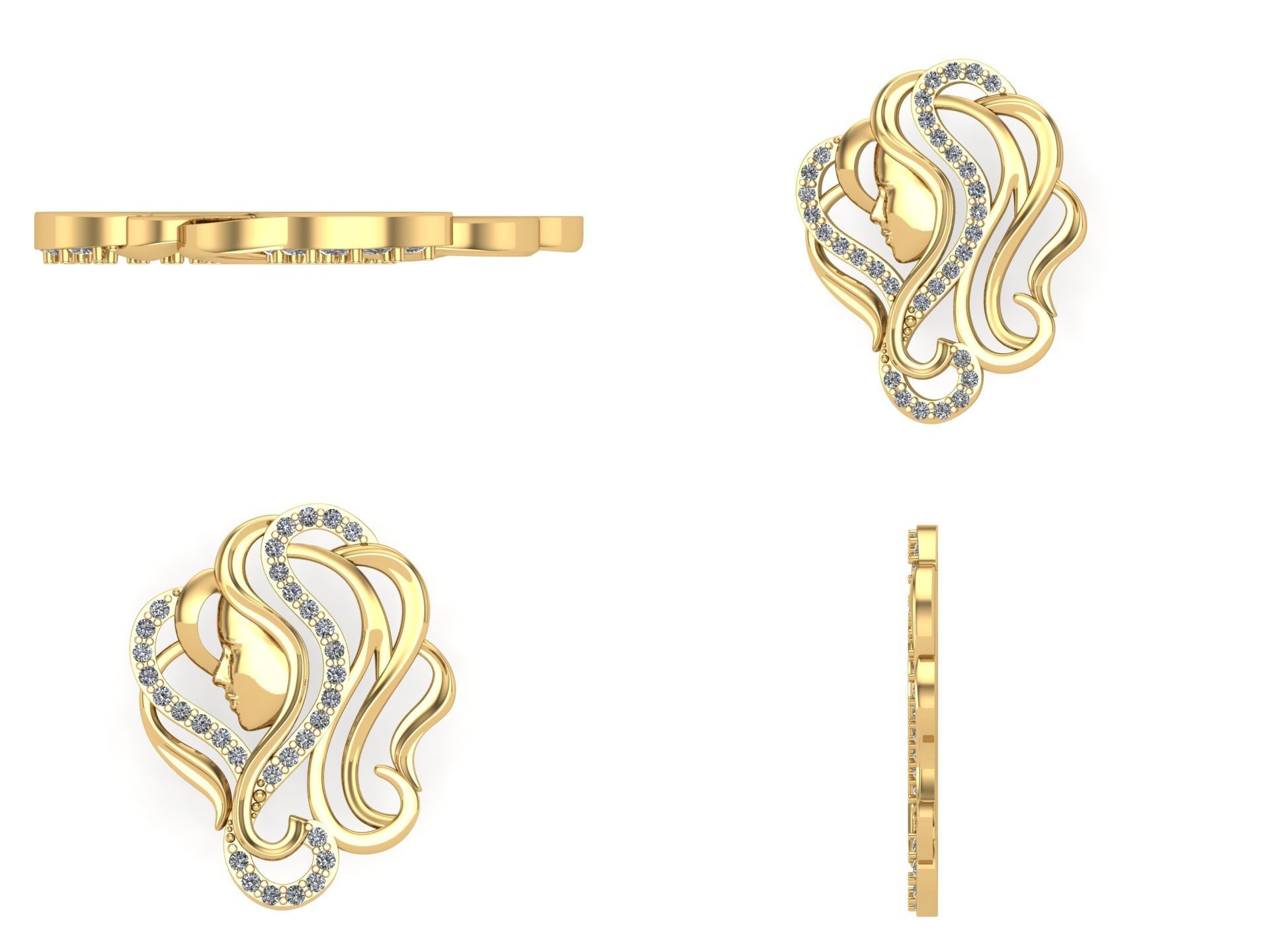 Pendant ak12 3D print model_3