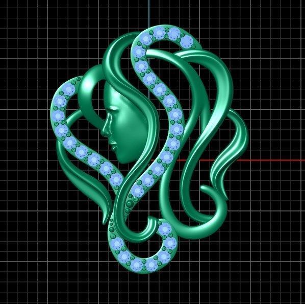 Pendant ak12 3D print model_6