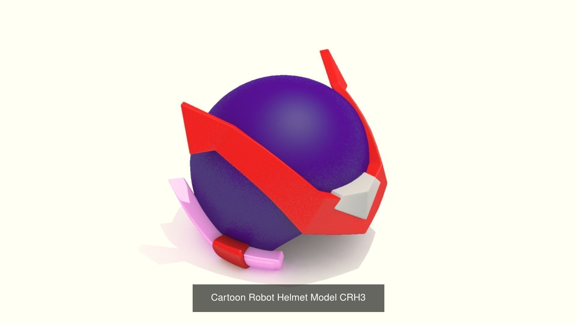 Cartoon Robot Helmet Model CRH1 to CRH8 3D Model Collection_1