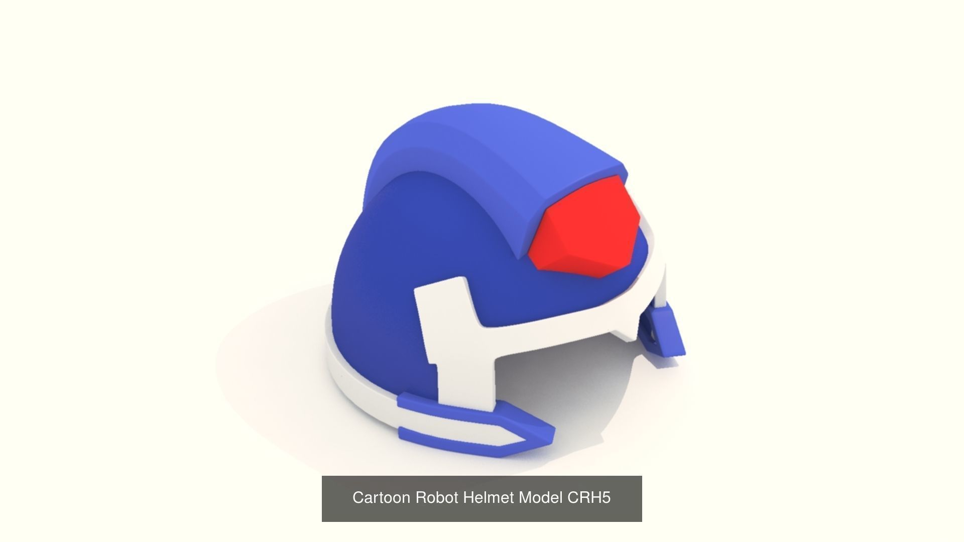 Cartoon Robot Helmet Model CRH1 to CRH8 3D Model Collection_3