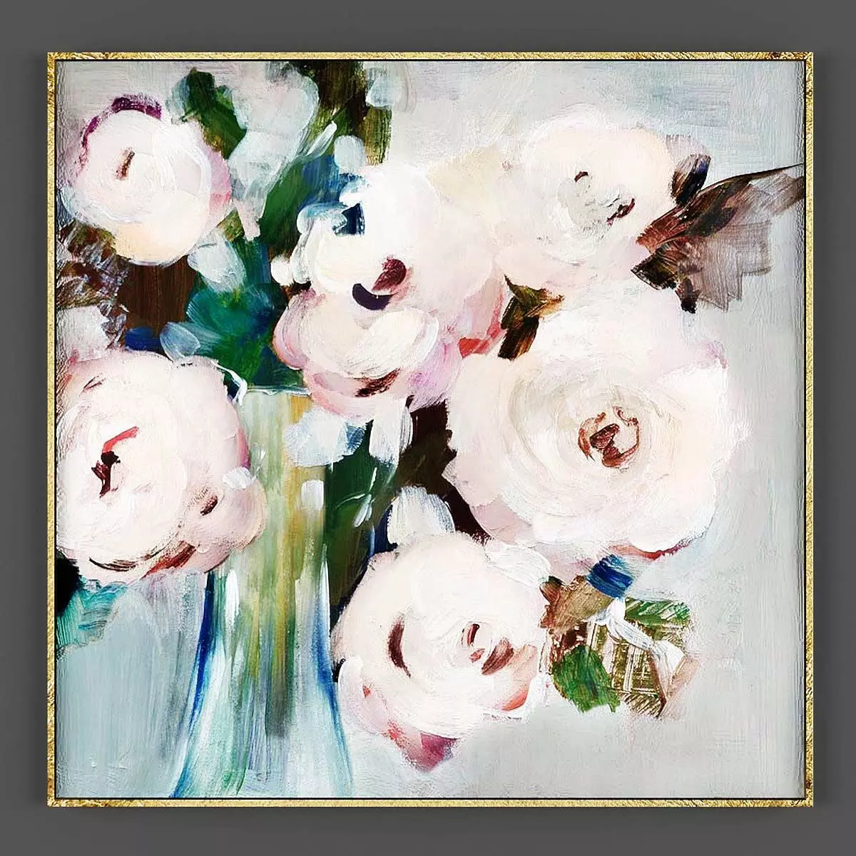 Art119 peonies art Low-poly 3D model_0