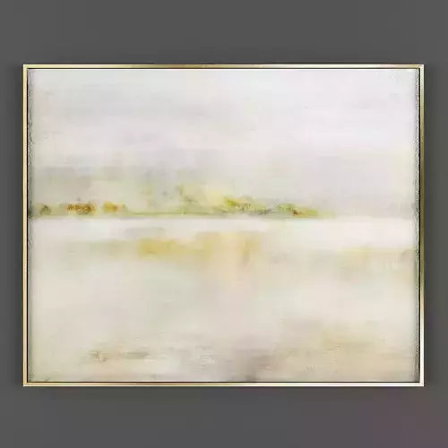 Art123 abstract painting - gold frame