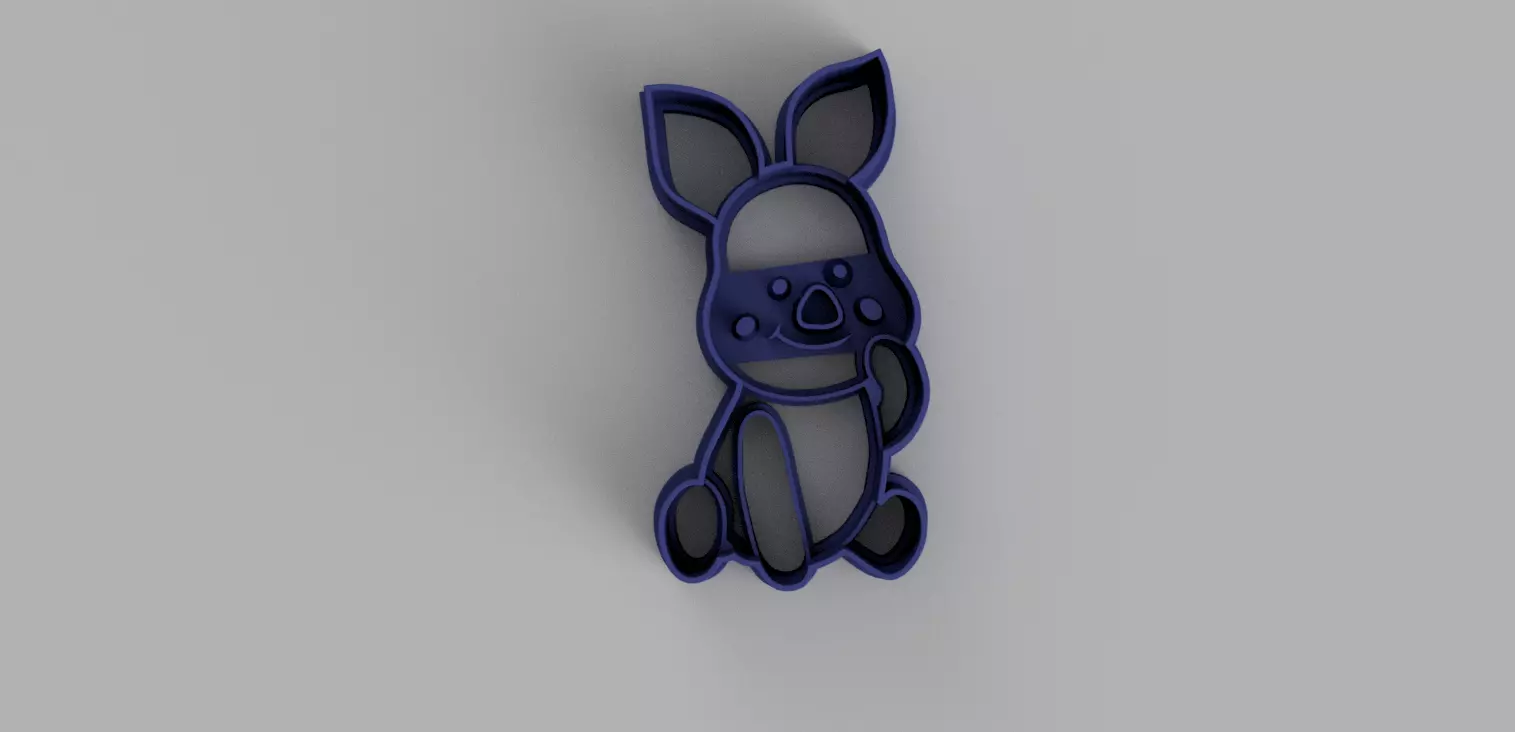 Piglet Cookie Cutter 3D printing 3D print model_0