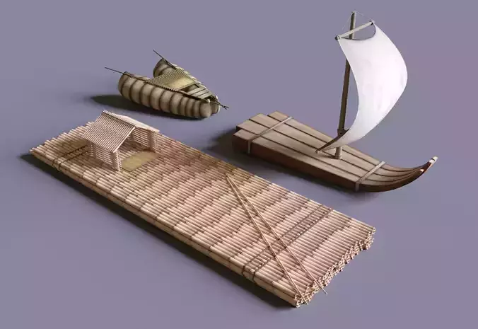Peruvian Boats 3D model