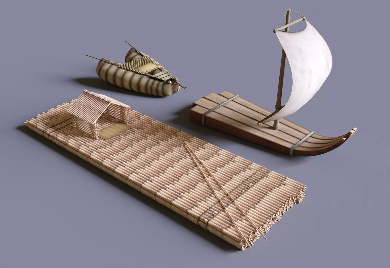 Peruvian Boats 3D model