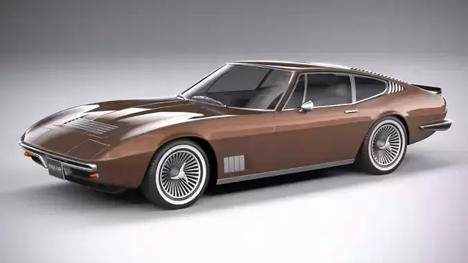 Generic Italian Classic Supercar 1970 3D model