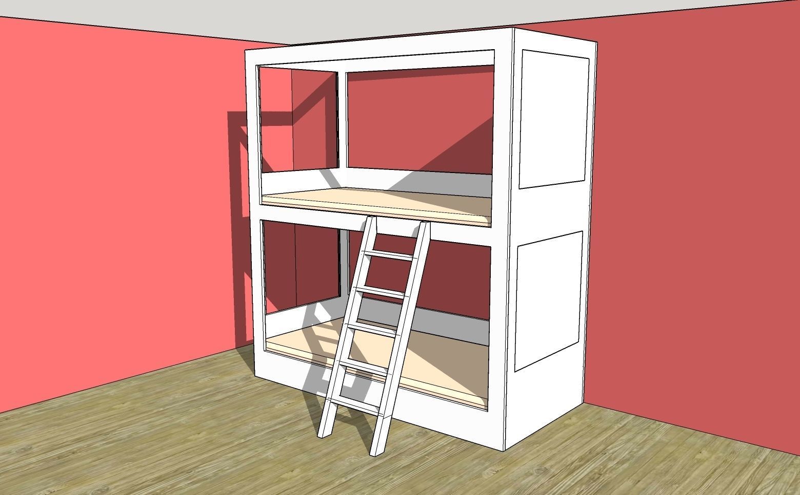 Simple Bunk 3D model_9
