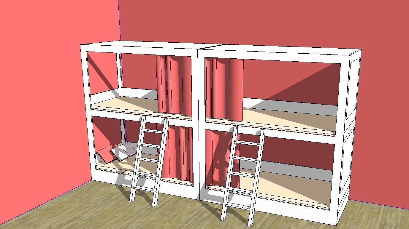 Simple Bunk 3D model_10
