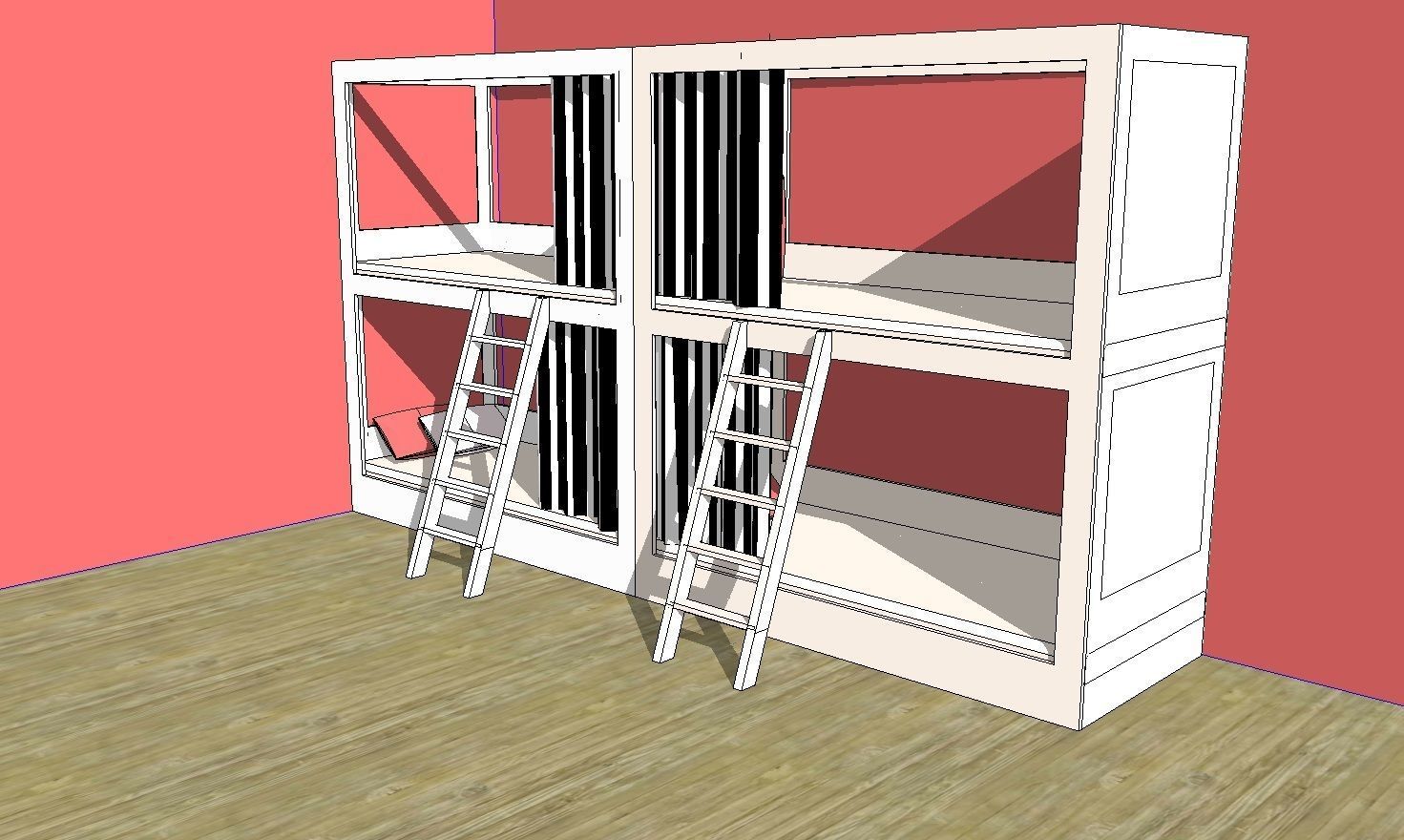 Simple Bunk 3D model_11