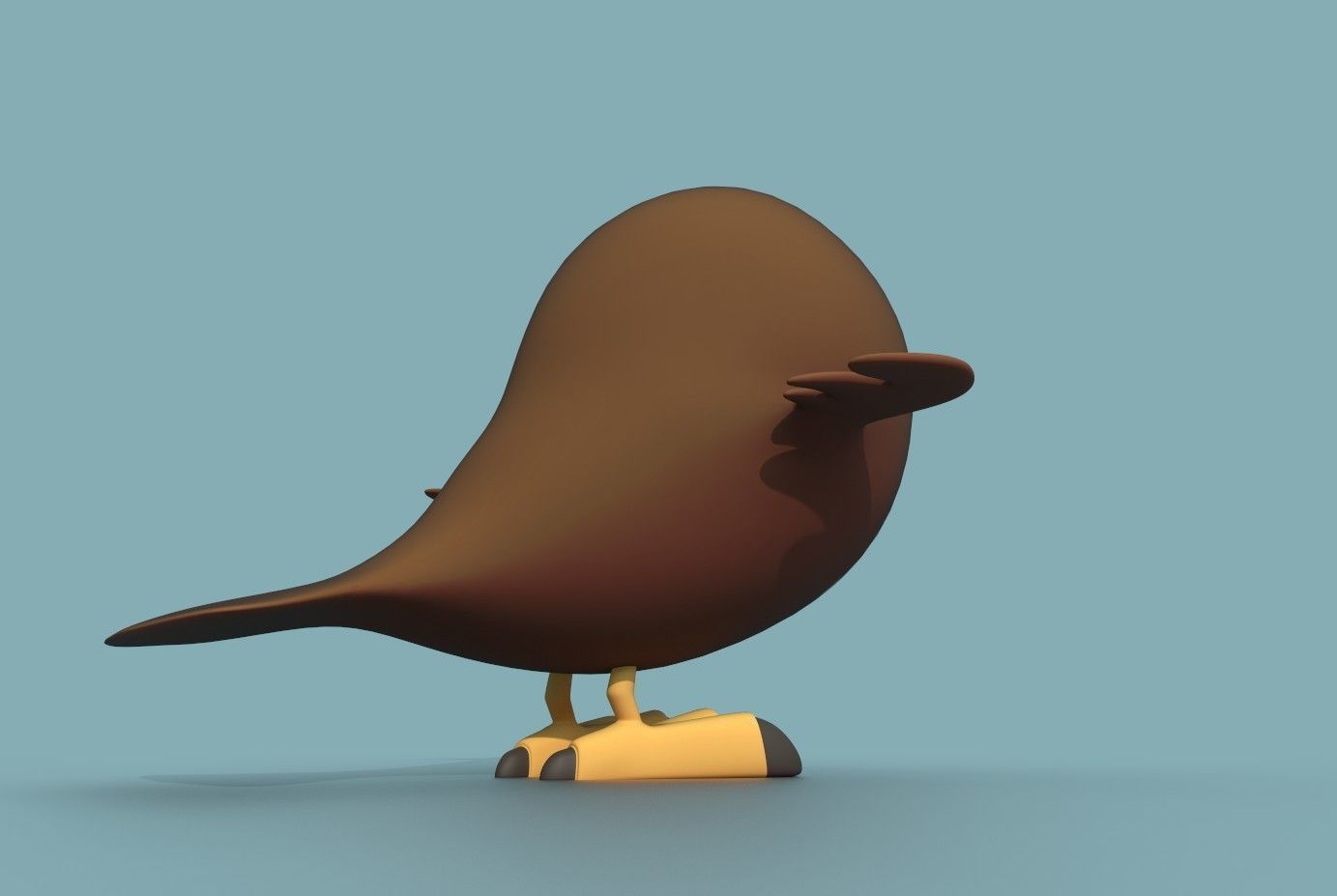 Little Owl Low-poly 3D model_6