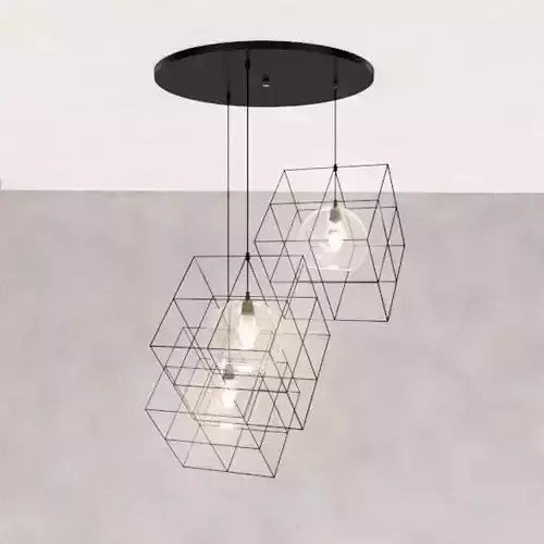 Diamond ceiling lamp