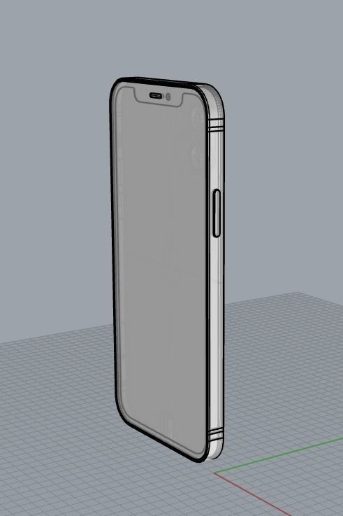 iPhone12 apple iphone pro 3D model_4