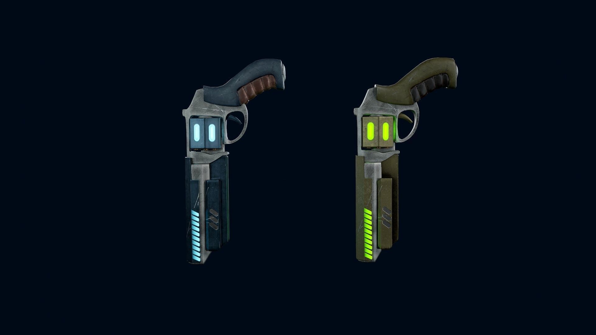 Cyberpunk man Low-poly 3D model_8