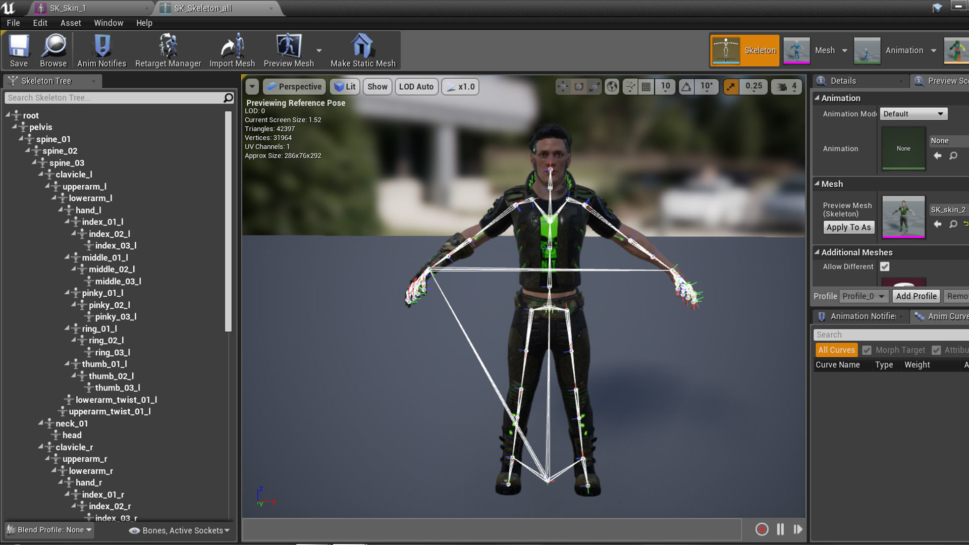 Cyberpunk man Low-poly 3D model_15