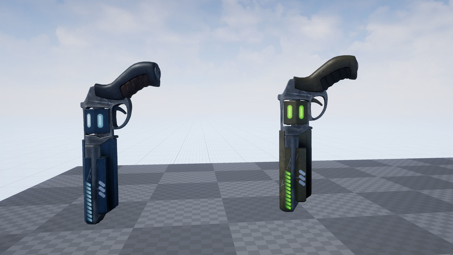 Cyberpunk man Low-poly 3D model_13