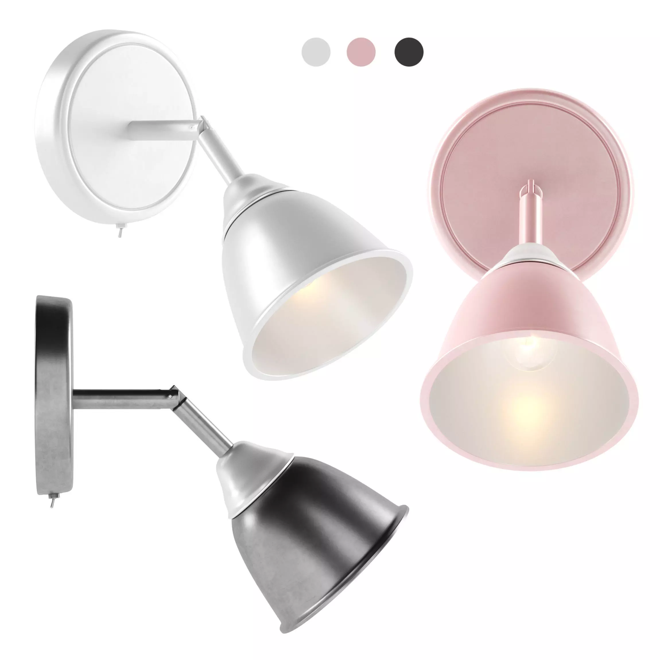 Modern wall lamp 3D model_0