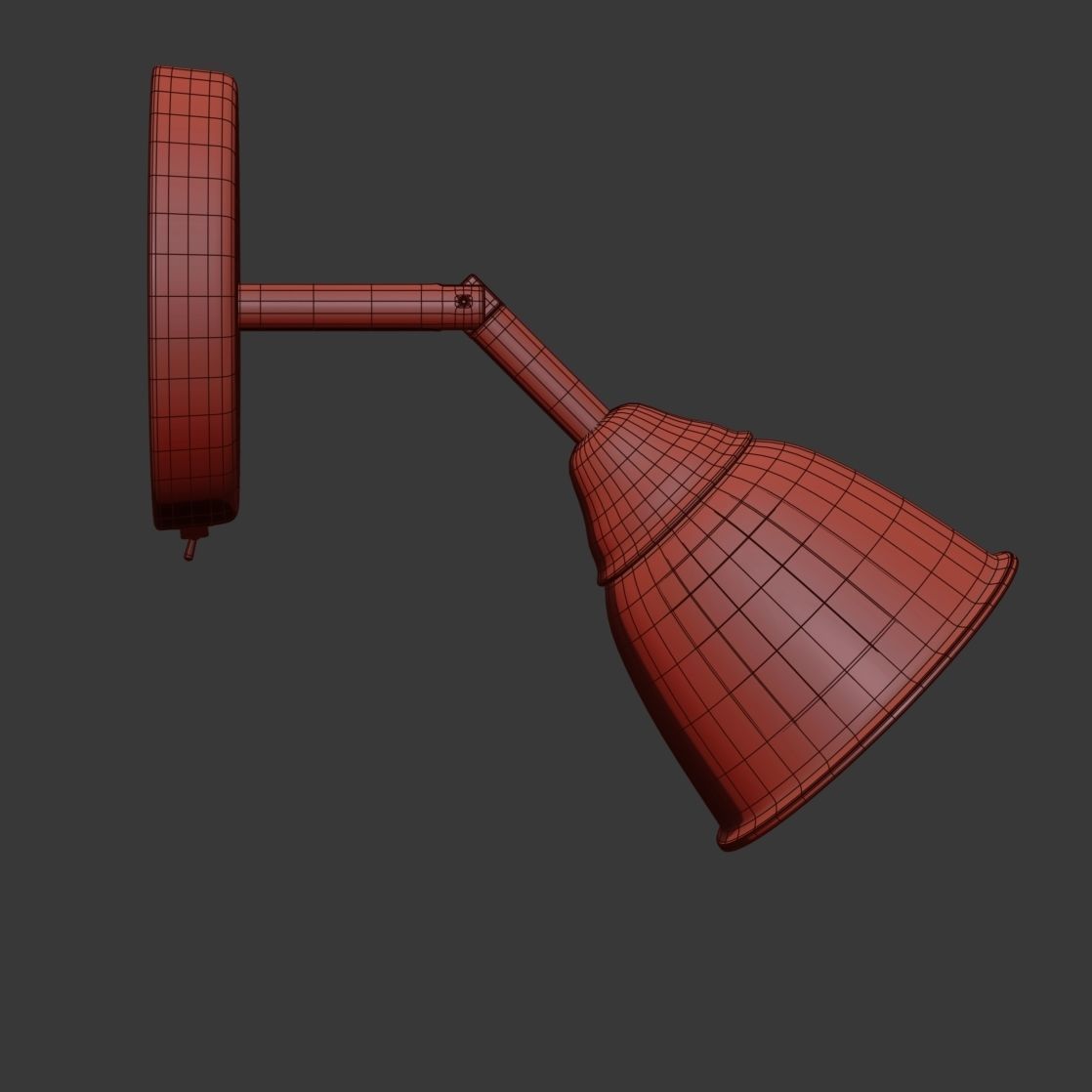 Modern wall lamp 3D model_9
